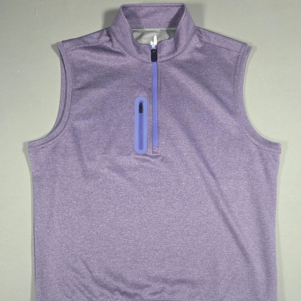 johnnie-O Heathered Purple Performance Vest Size Medium NWOT